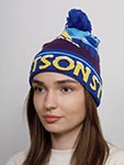 Шапка STETSON арт. 8599135 BEANIE POMPOM STETSON FREESTYLE (синий / желтый)